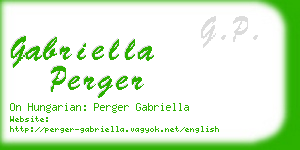 gabriella perger business card
